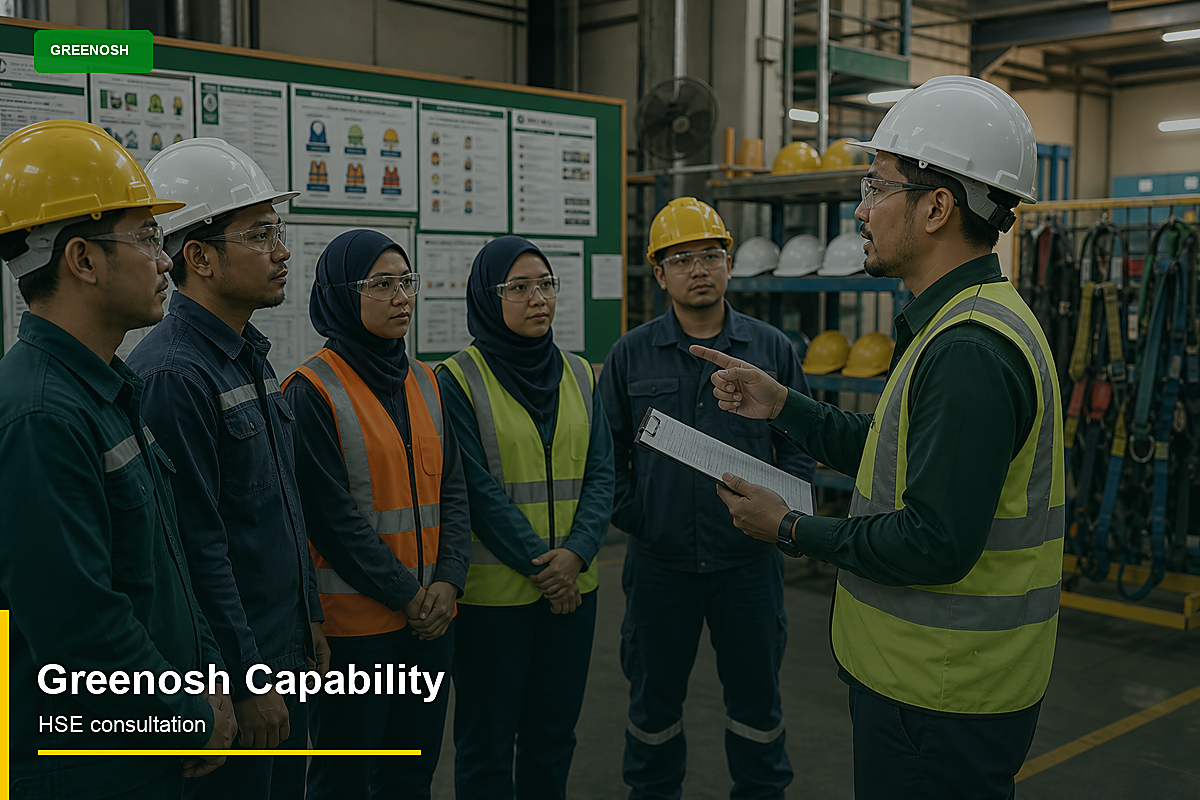 Greenosh safety and environmental consultation capability